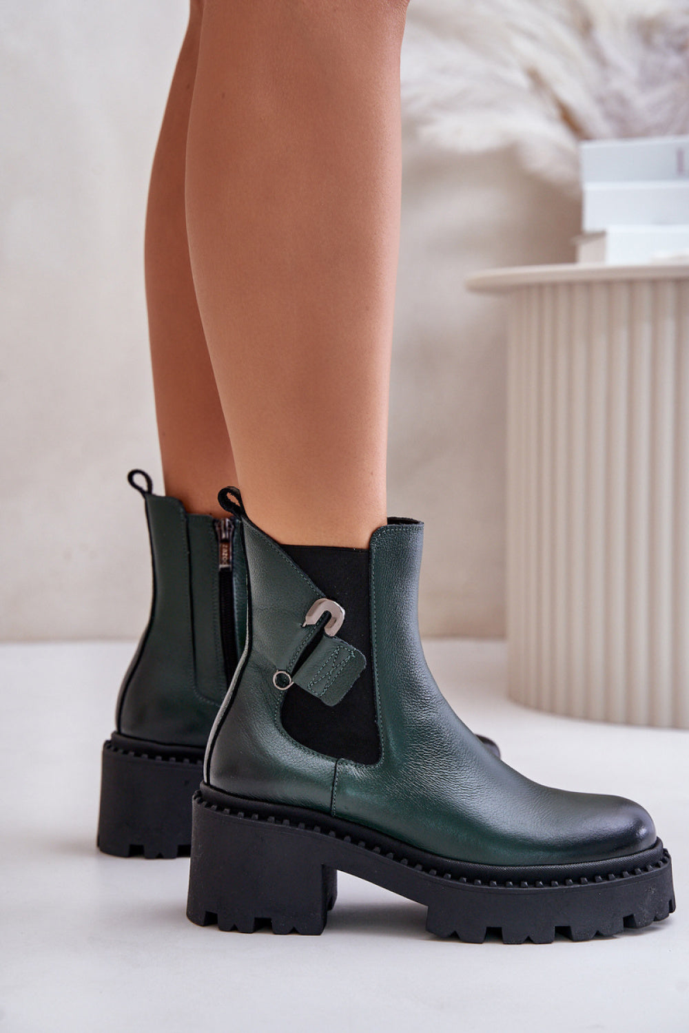 Ankle boots with heel model 201178 Step in style