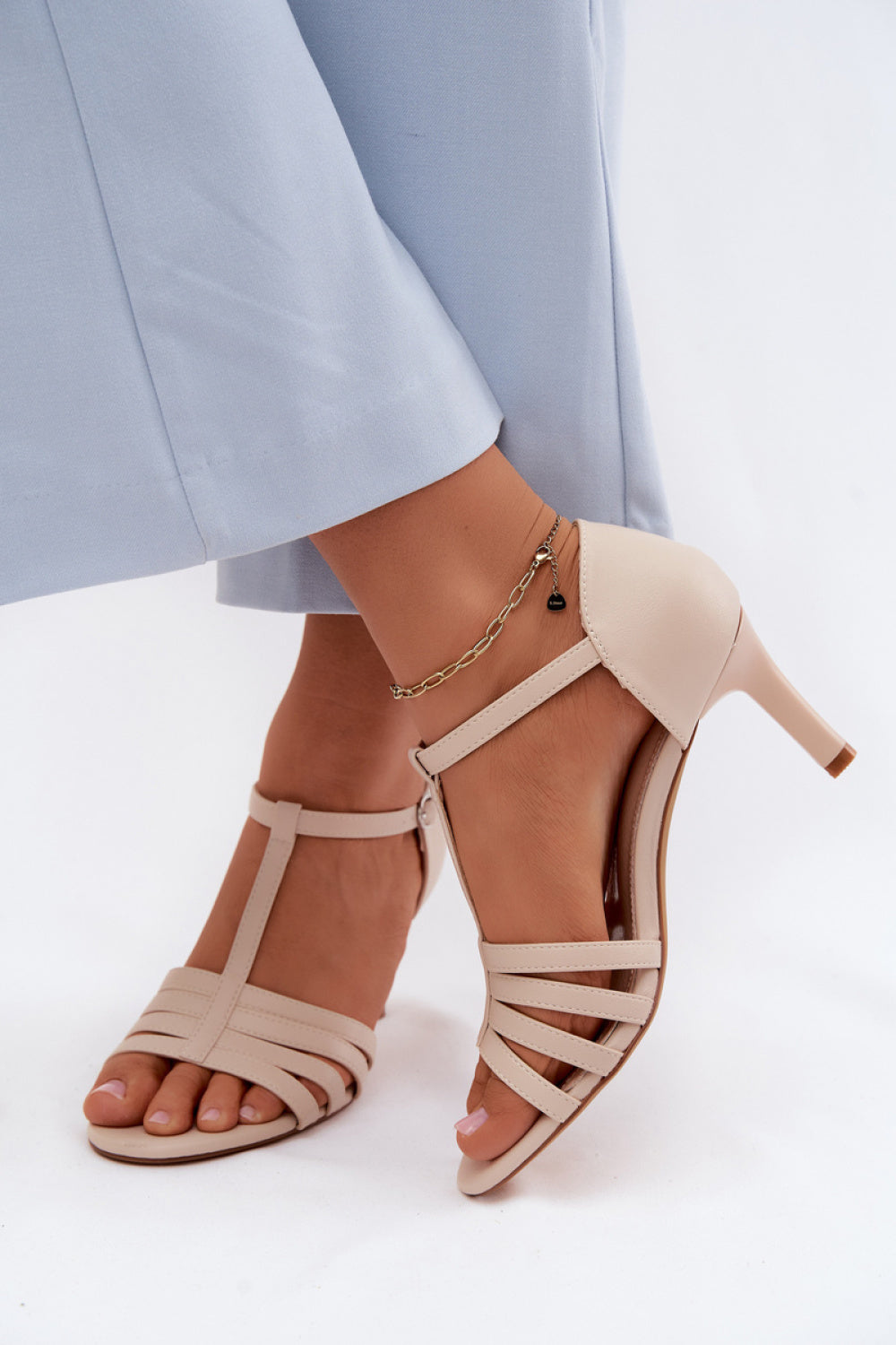 Sandalen mit Absatz model 228108 Step in style