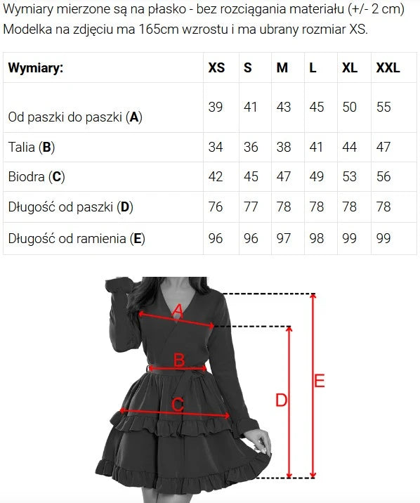 479-17 NINA Kleid mit Wickelausschnitt, Ärmeln und Gürtel - Schokoladenbraun
