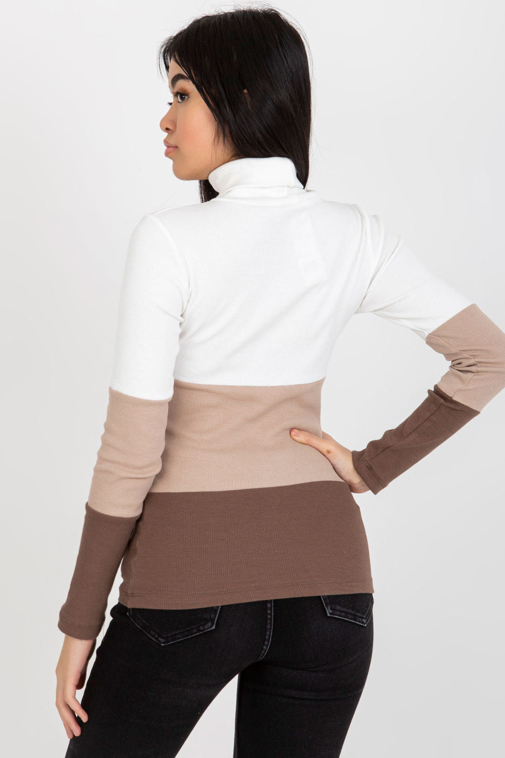 Turtle neck sweater model 175120 Rue Paris
