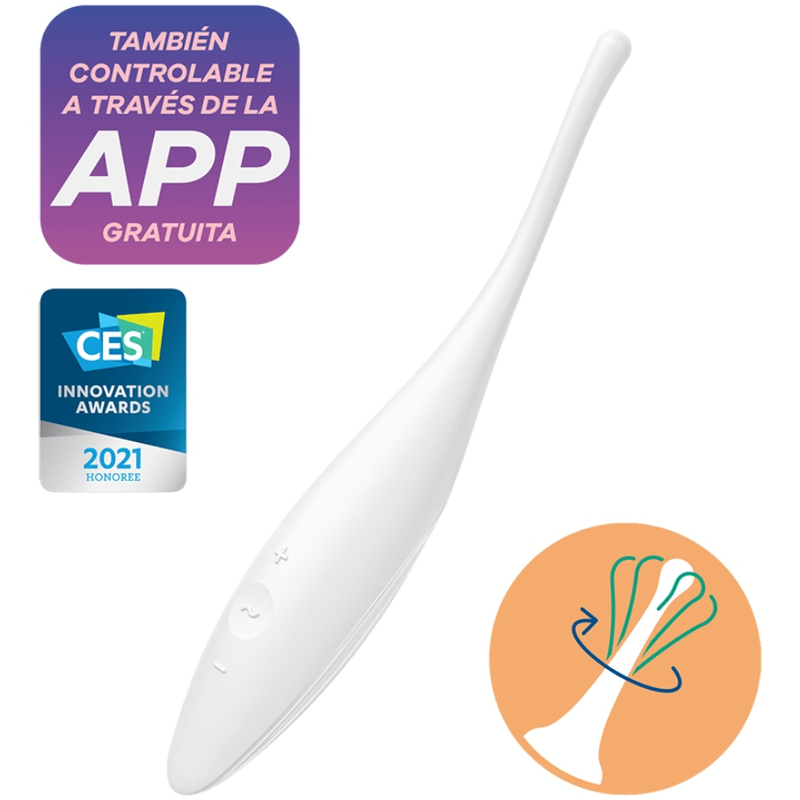 SATISFYER - TWIRLING JOY CLIT TIP VIBRATOR