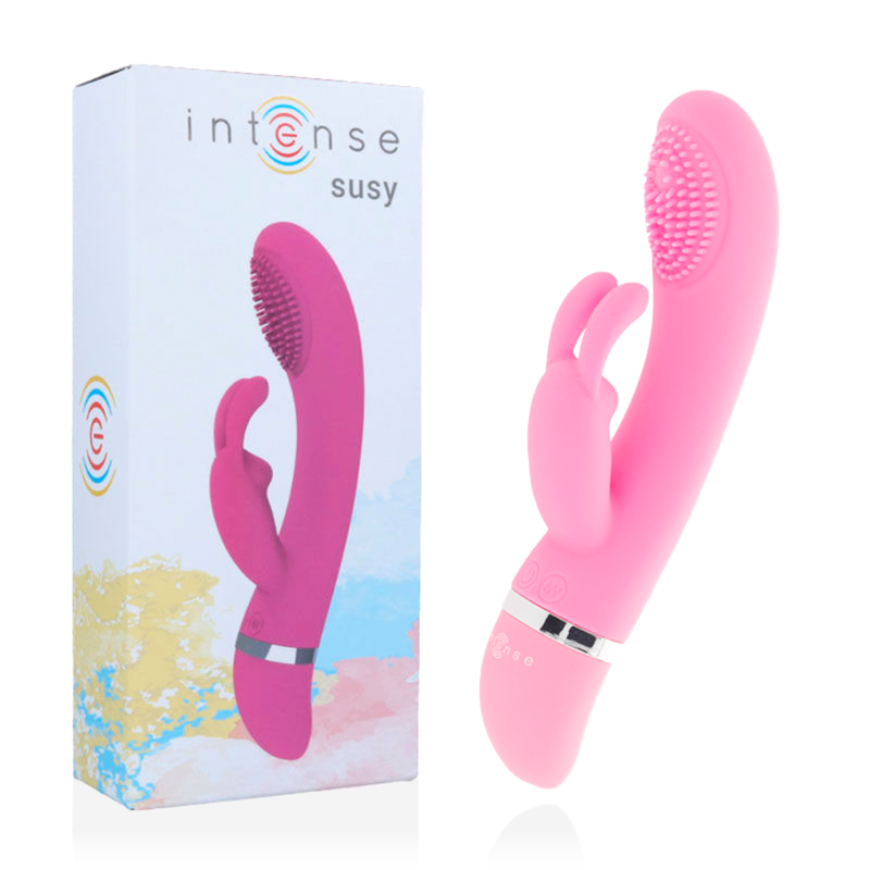 INTENSE - SUSY OSZILLIERENDER VIBRATOR AUS SILIKON KANINCHEN