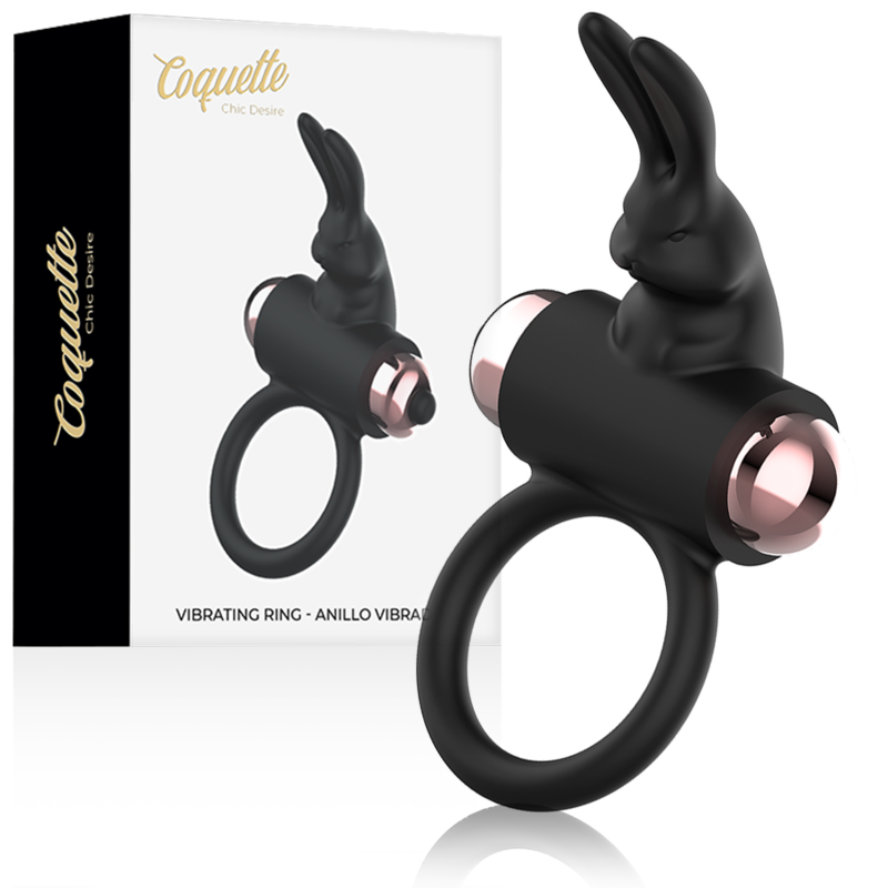 COQUETTE CHIC DESIRE - COCKRING MIT VIBRATOR SCHWARZ