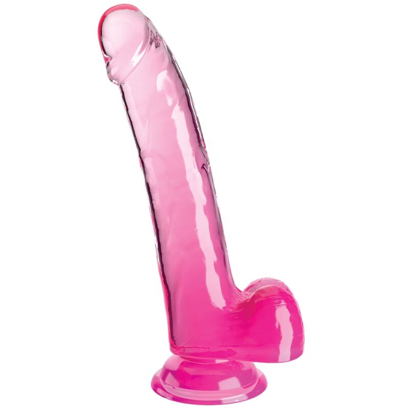 KING COCK - CLEAR DILDO MIT HODEN 20.3 CM