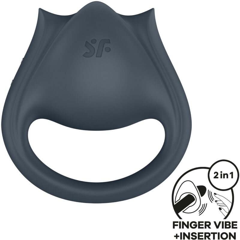 SATISFYER - PERFECT PAIR 2 MULTIVIBRATOR 2 IN 1 PENISRING UND FINGERSTIMULATOR