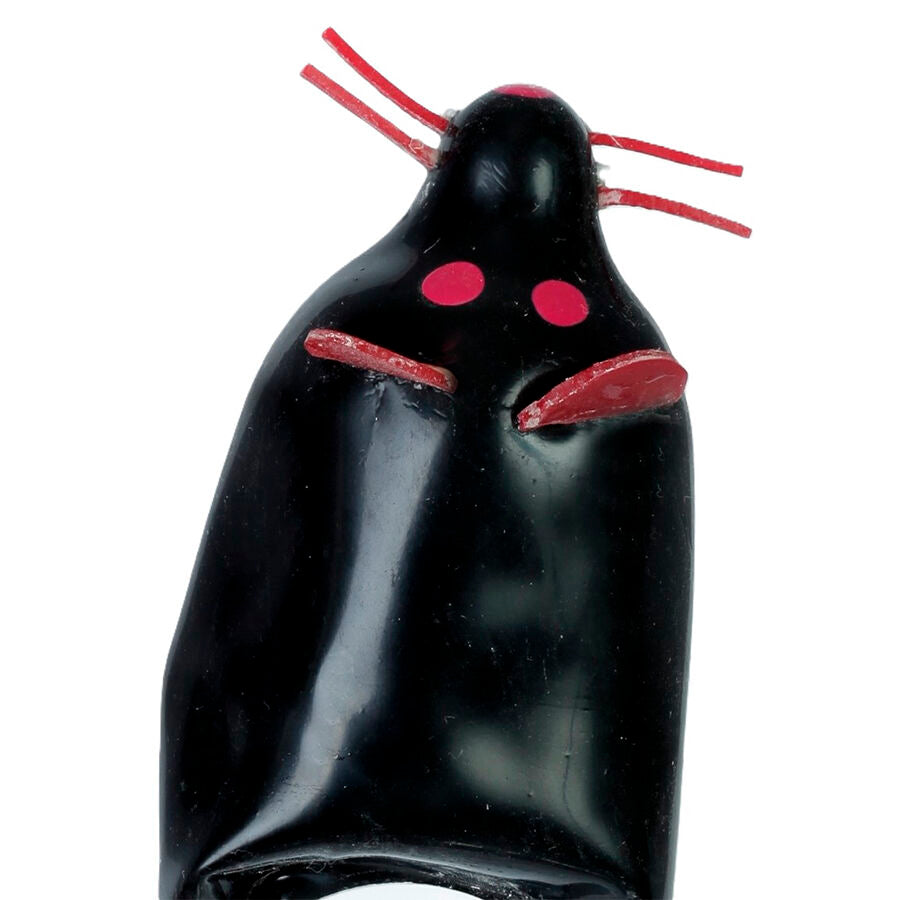 CONDOMERIE - HANDBEMALTE NEUHEITSKONDOME SCHWARZE MAUS