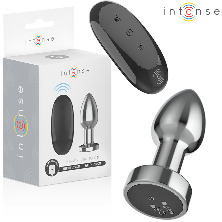 INTENSE - ANAL PLUG 10 VIBRATIONEN METALL MIT FERNBEDIENUNG