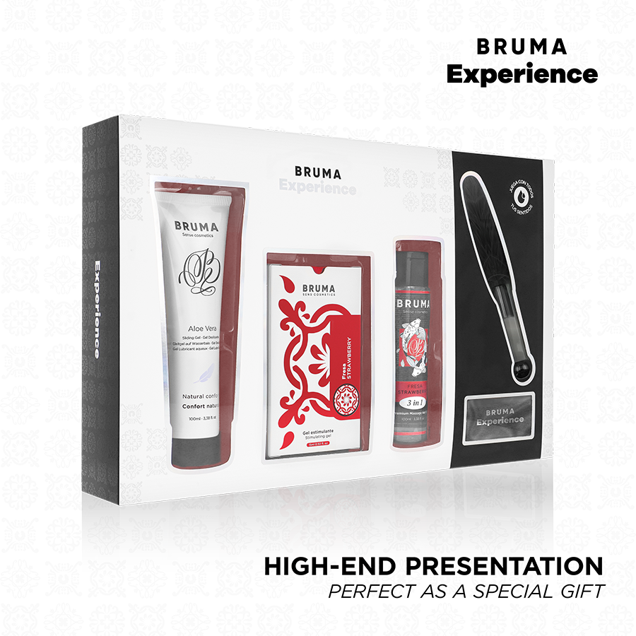 BRUMA XPERIENCE - SÜSSE ERDBEERE VERSUCHUNGSSET MIT ORGASMUSVERSTÄRKER