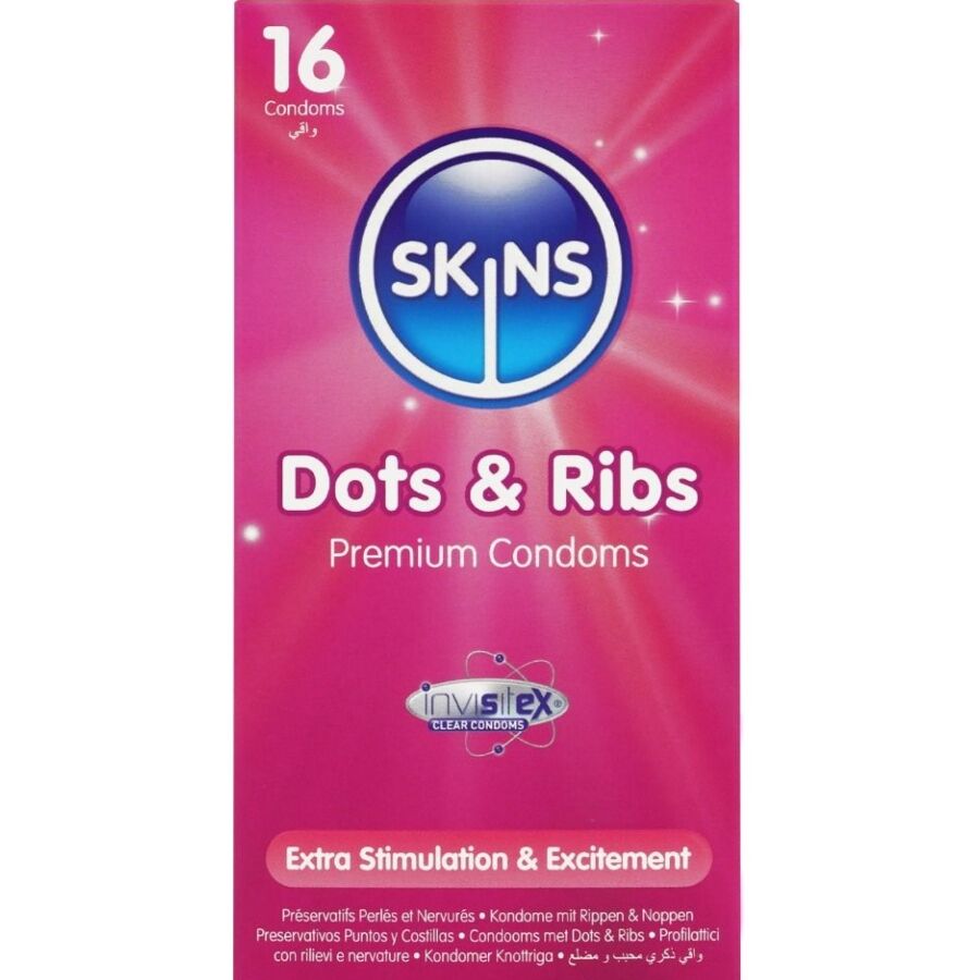 SKINS - DOTS & RIBS PREMIUM-KONDOME PACKUNG