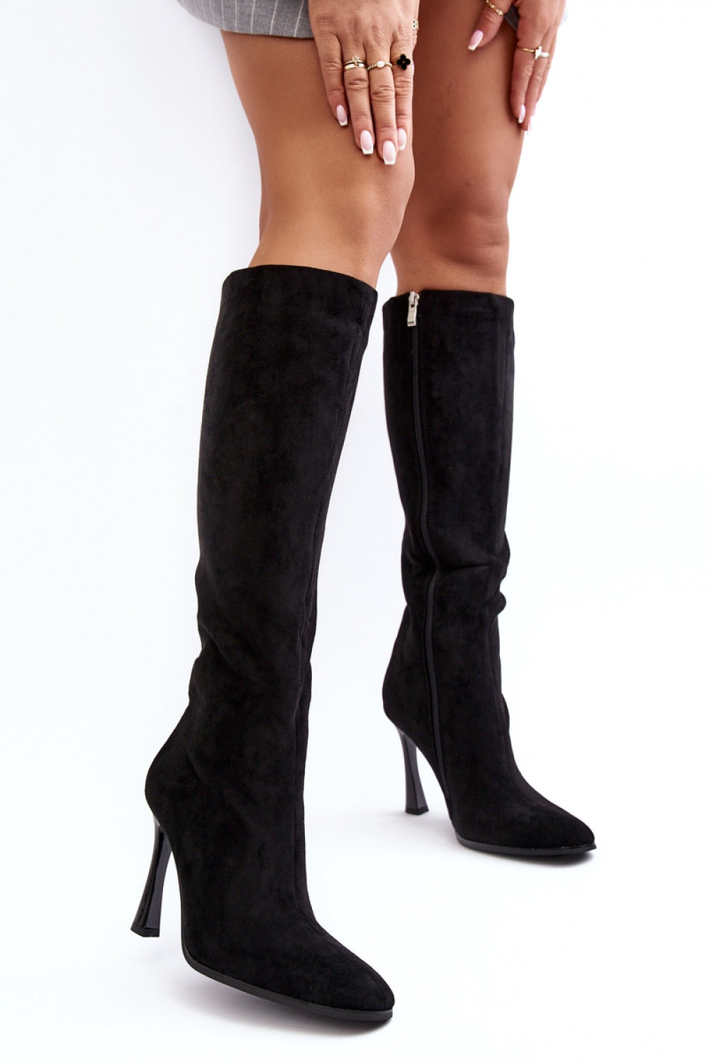 Boots with heels model 188529 Step in style