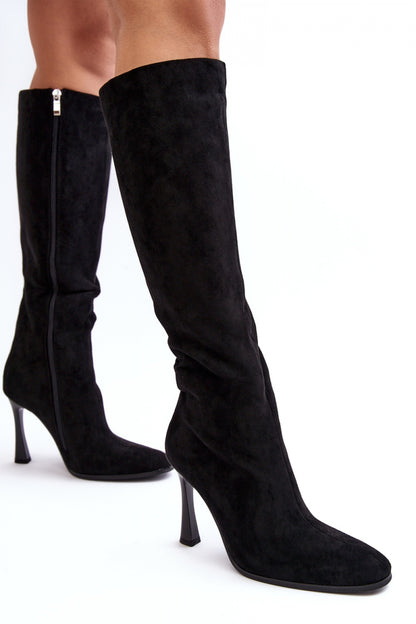 Boots with heels model 188529 Step in style