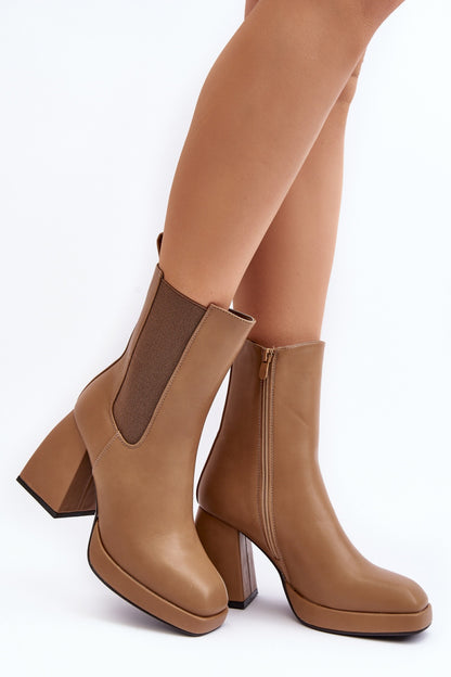Ankle boots with heels model 189852 Step in style