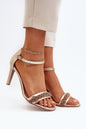 Sandals with heel model 194688 Step in style
