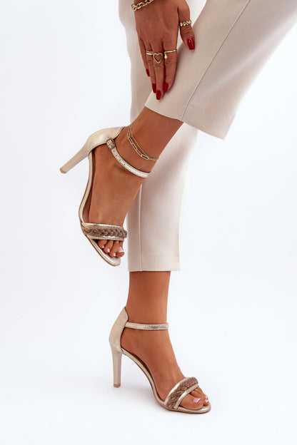 Sandals with heel model 194688 Step in style