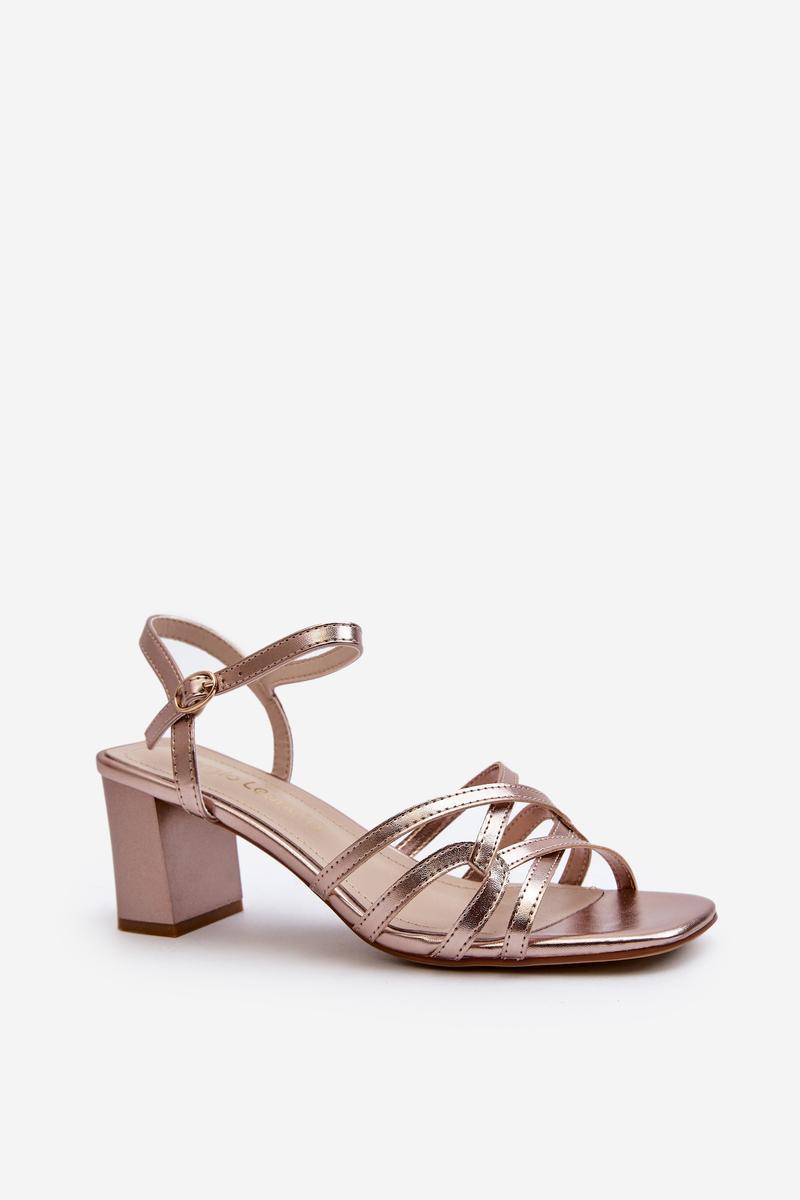 Sandals with heel model 195745 Step in style