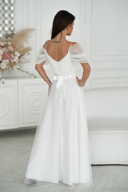 Langes Kleid model 196092 Bicotone