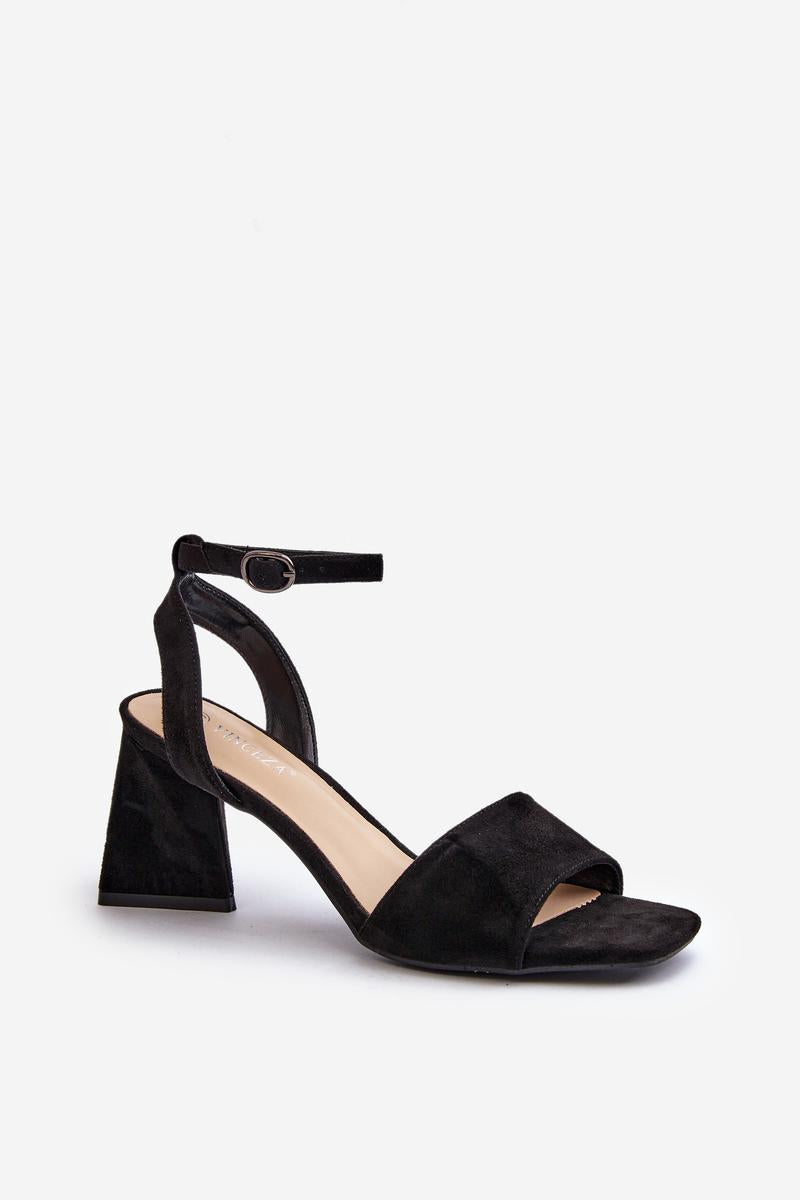 Sandals with heels model 196318 Step in style