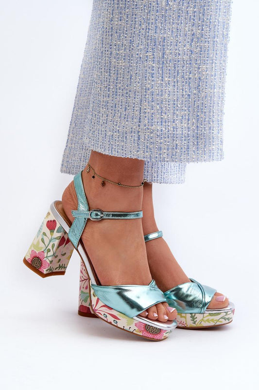 Sandals with heel model 196970 Step in style