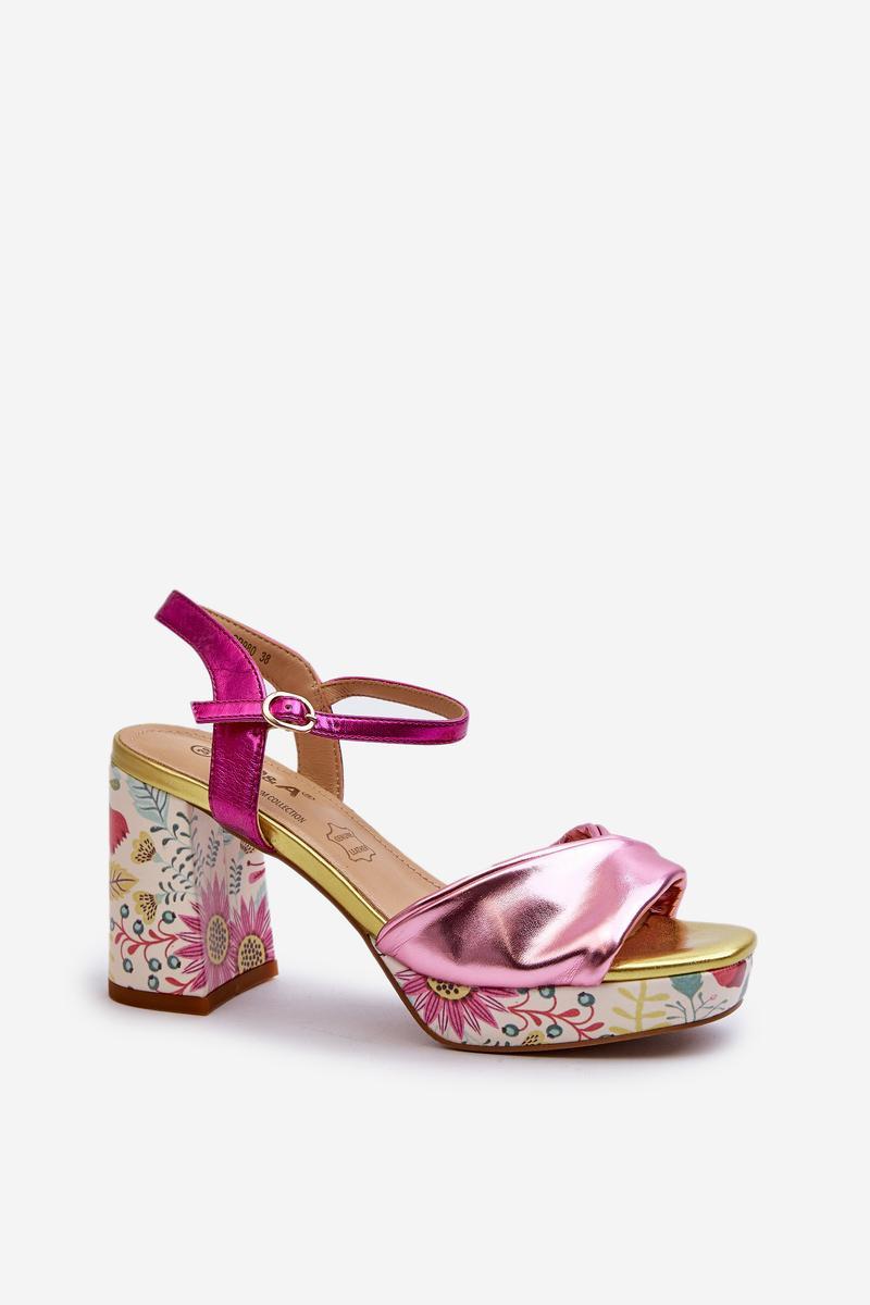 Sandals with heel model 196971 Step in style