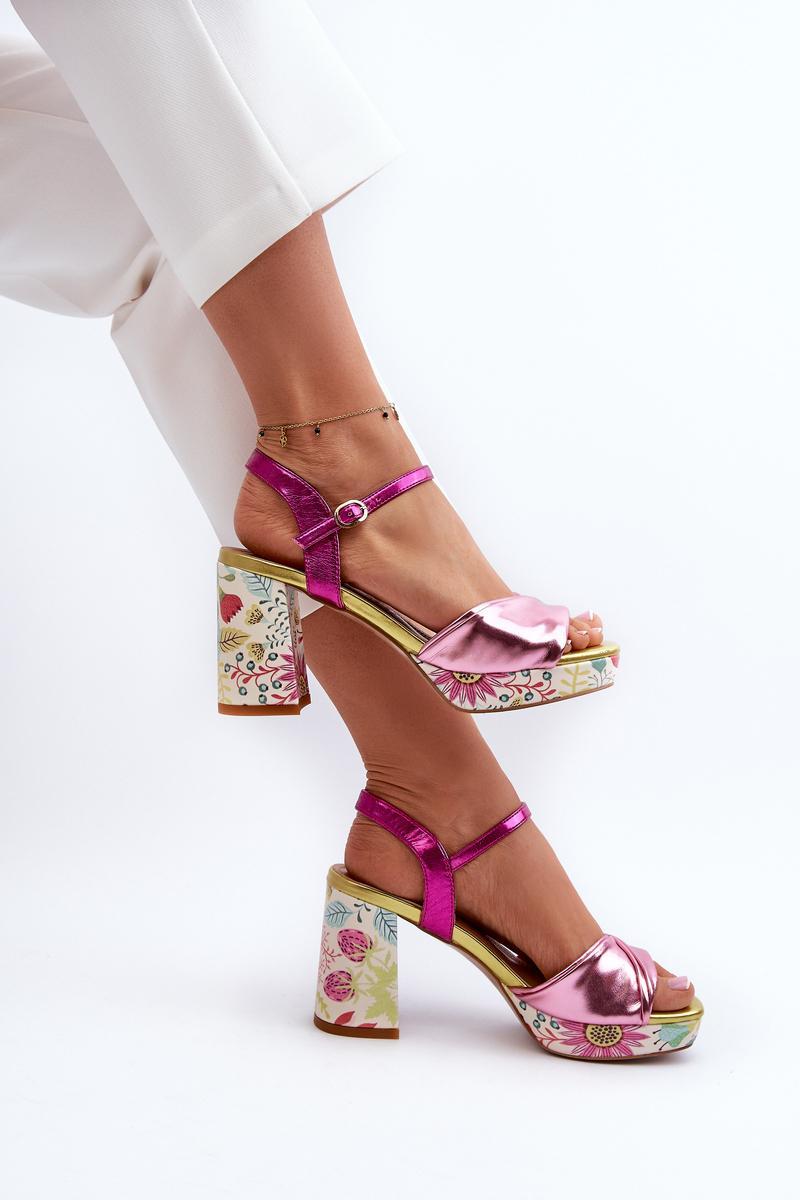 Sandals with heel model 196971 Step in style