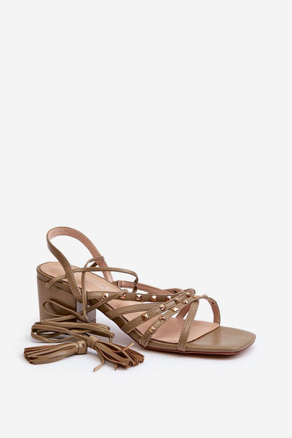 Sandals with heels model 197585 Step in style