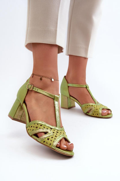Sandals with heel model 197702 Step in style