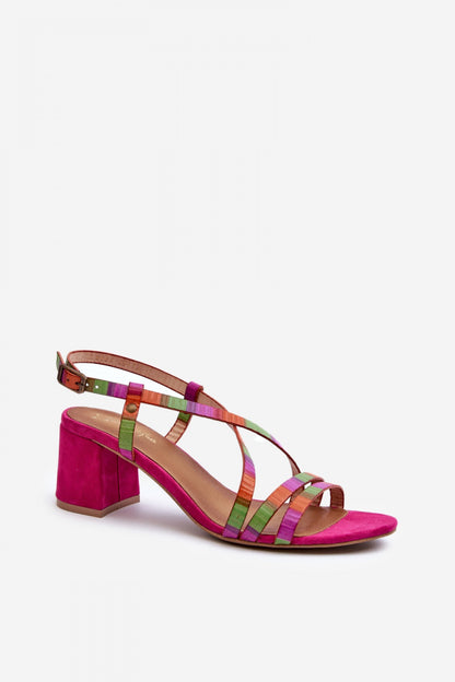 Sandals with heels model 198795 Step in style
