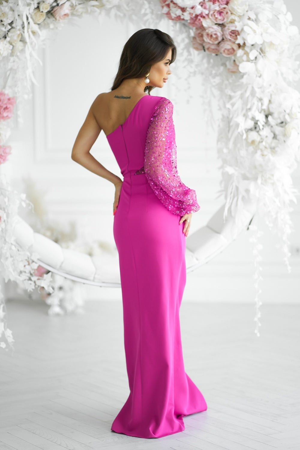 Langes Kleid model 198819 Bicotone