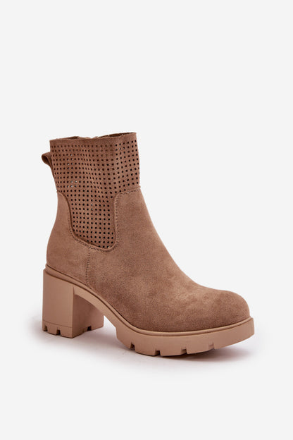 Ankle boots with heels model 199065 Step in style