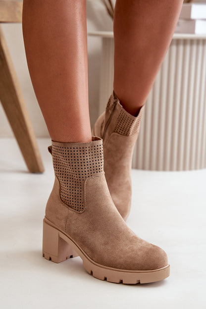 Ankle boots with heels model 199065 Step in style
