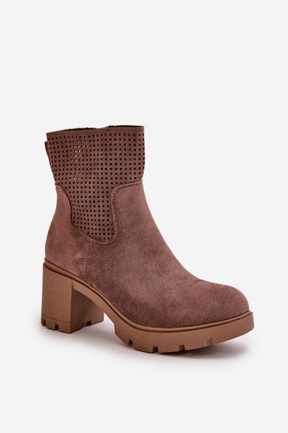 Heeled ankle boots model 199066 Step in style