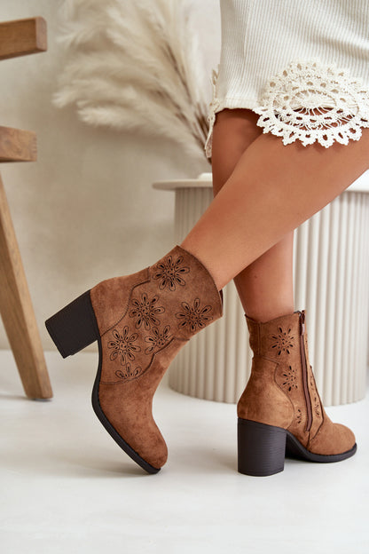 Ankle boots with heels model 199068 Step in style