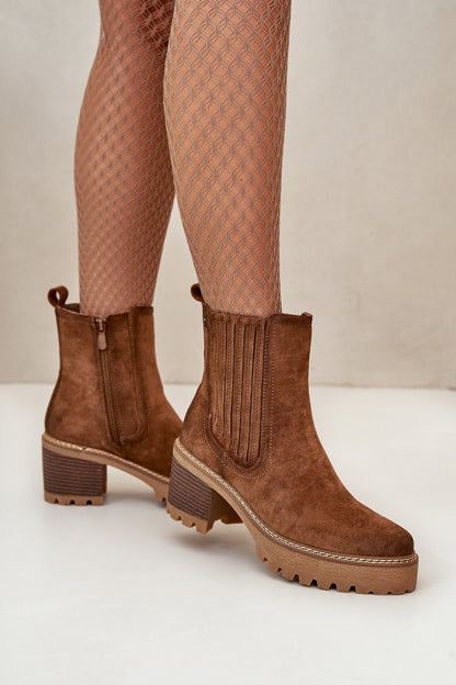 Ankle boots with heel model 199300 Step in style