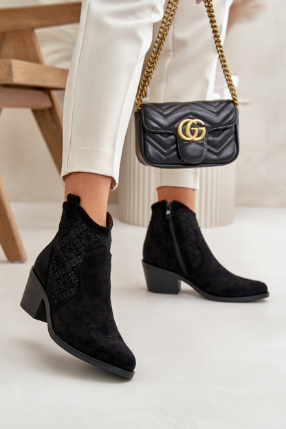 Ankle boots with heel model 199416 Step in style