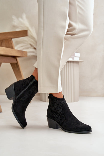 Ankle boots with heel model 199416 Step in style
