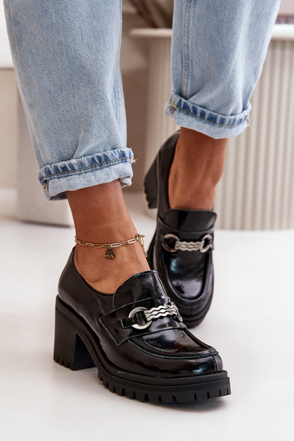 Shoes with a heel model 199810 Step in style
