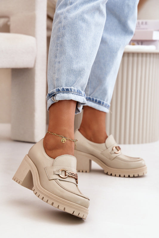 Shoes with heel model 199811 Step in style