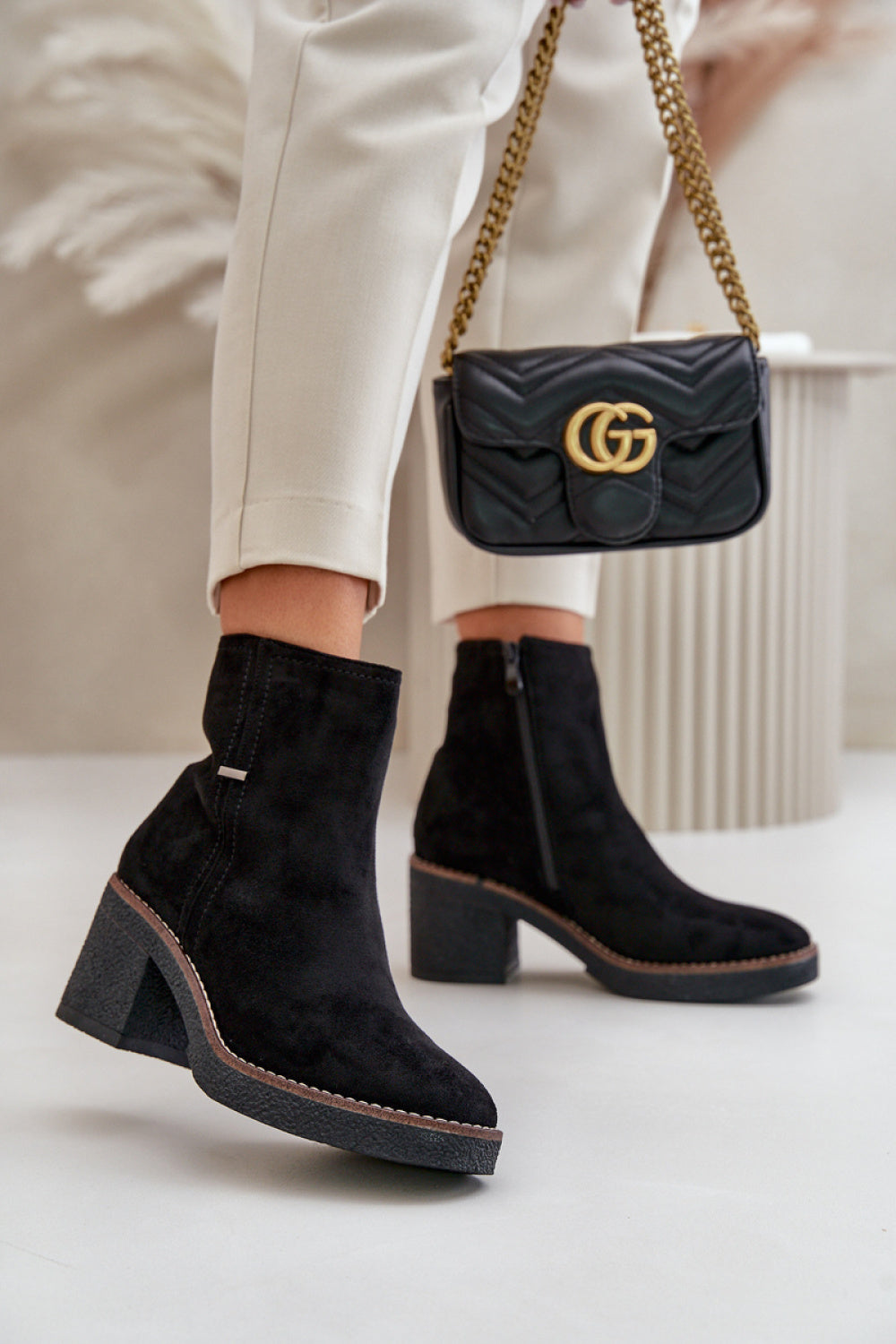 Ankle boots with heel model 199844 Step in style