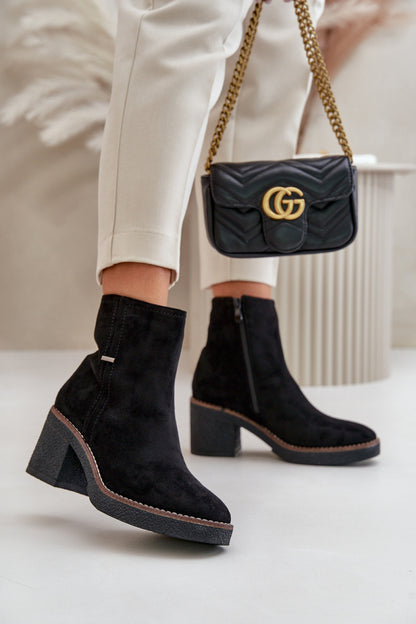 Ankle boots with heel model 199844 Step in style