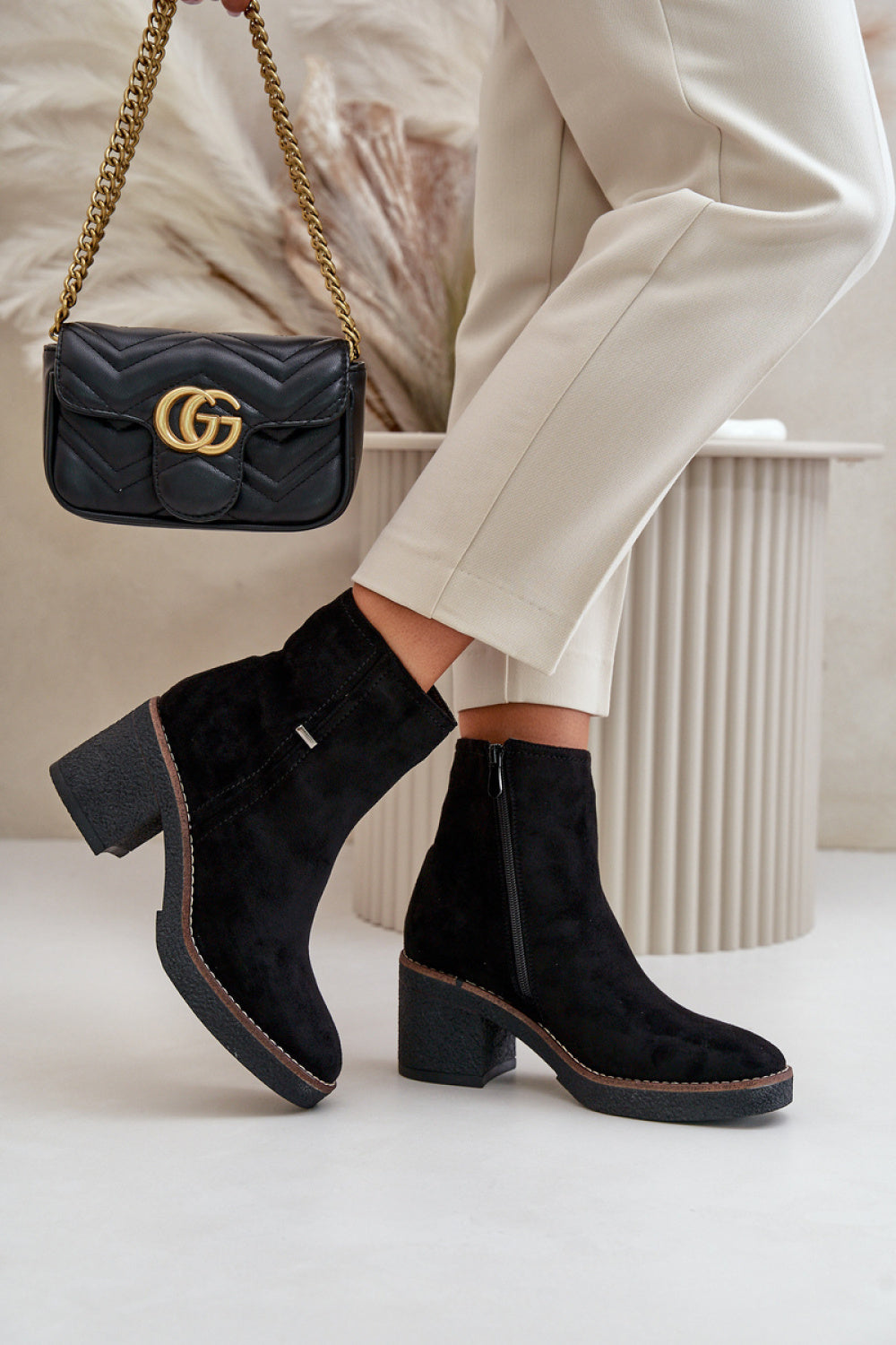 Ankle boots with heel model 199844 Step in style
