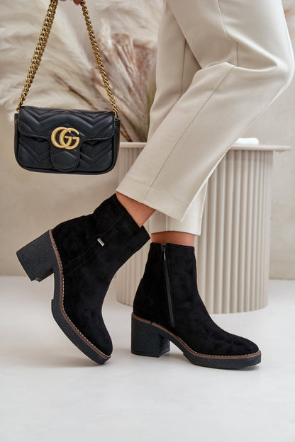 Ankle boots with heel model 199844 Step in style