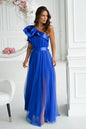 Langes Kleid model 200243 Bicotone
