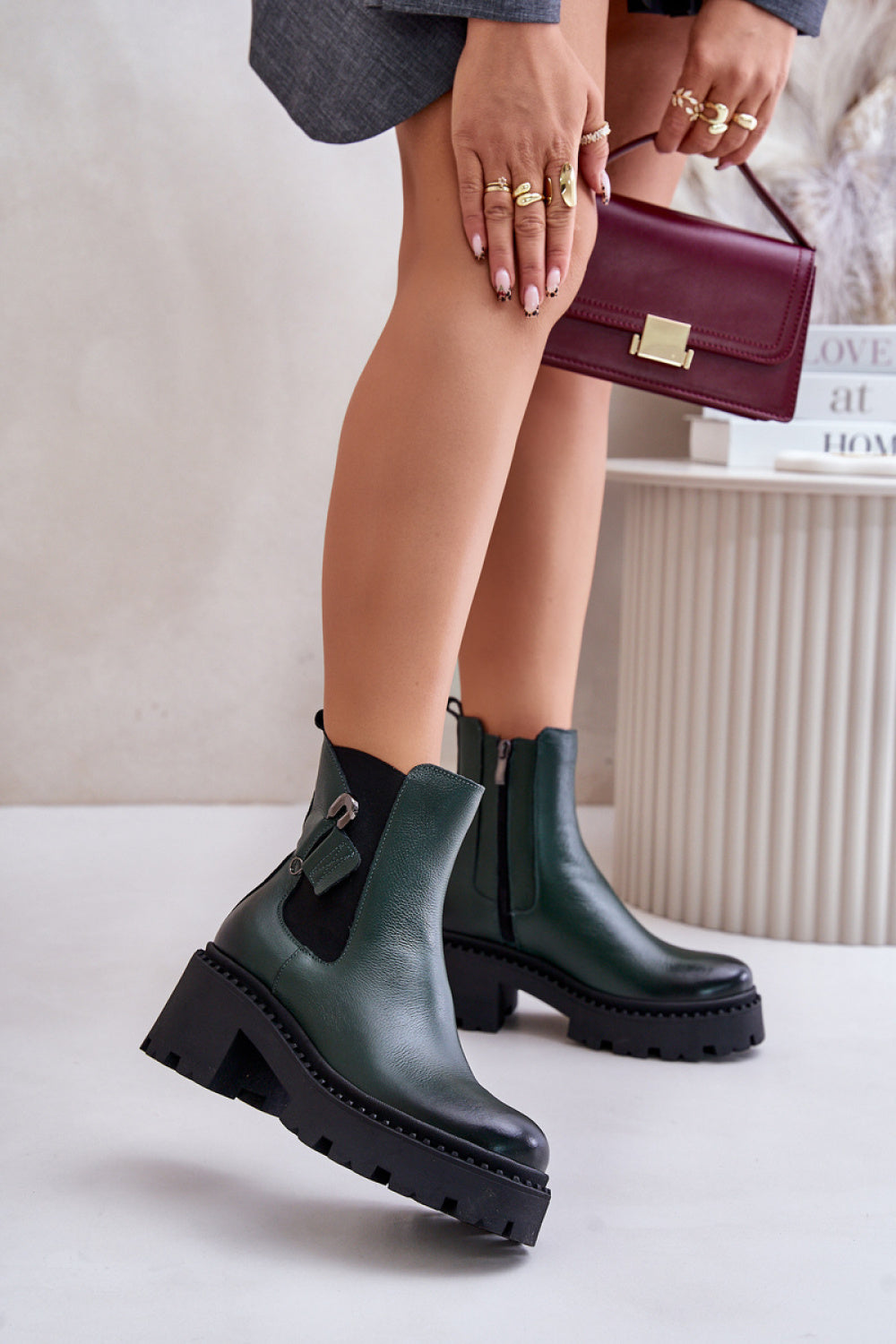 Ankle boots with heel model 201178 Step in style