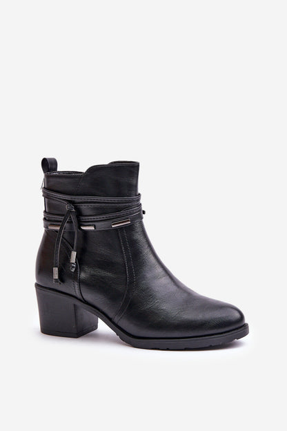 Ankle boots with heels model 201224 Step in style