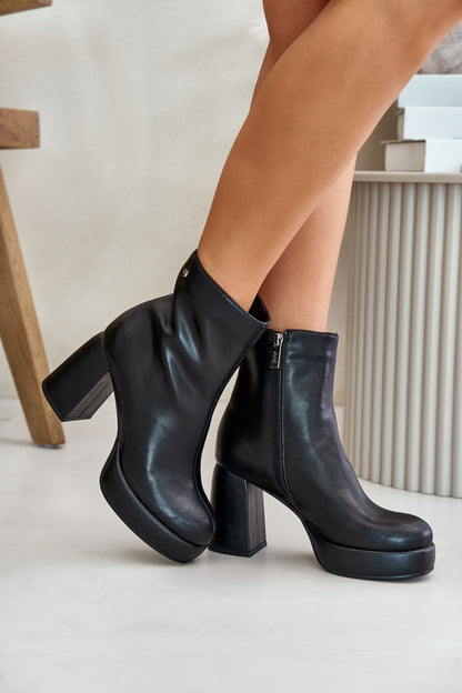 Ankle boots with heel model 201535 Step in style