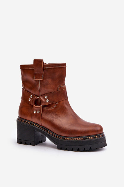 Ankle boots with heel model 201543 Step in style
