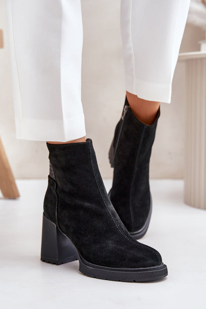 Ankle boots with heel model 201684 Step in style