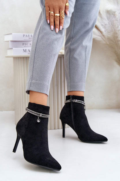 Ankle boots with heel model 202055 Step in style