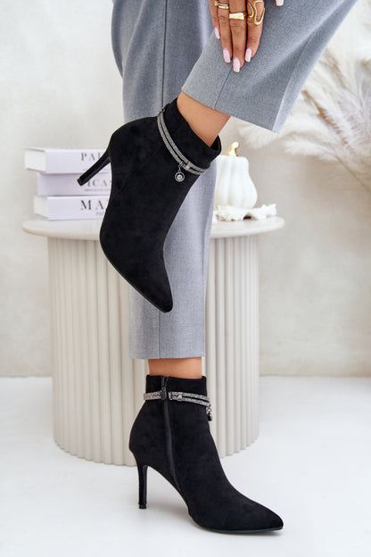 Ankle boots with heel model 202055 Step in style