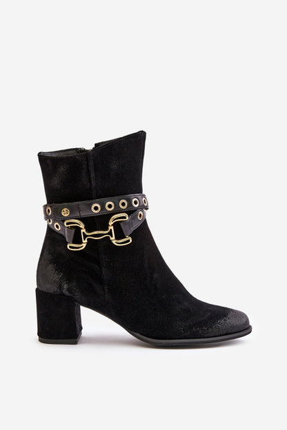 Ankle boots with heel model 202648 Step in style